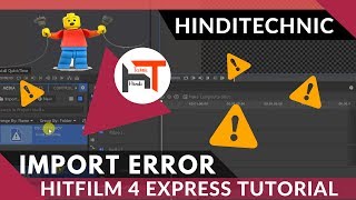 Hindi How to fix Hitfilm 4 express video file importing error I 🎬Hitflim 4 Tutorial I 2017 [upl. by Natsud971]