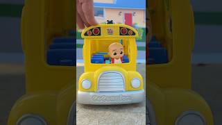 Baby JJ is ready to ride the bus to school Toy Pretend Play cocomelon toys [upl. by Arleyne]