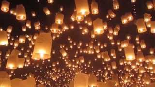 Yi Peng Festival in Chiang Mai Thailand [upl. by Idelle]