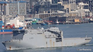 HMNZS Canterbury amp HMNZS Taupo Auckland  2024 [upl. by Rainger]