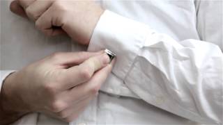 How to Button Cufflinks  Solutions for Clothing Questions [upl. by Garrard]