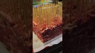 TASTY MEATS Lamb Arrosticini food foodie bbq arrosticini italianfood lamb [upl. by Nirol]