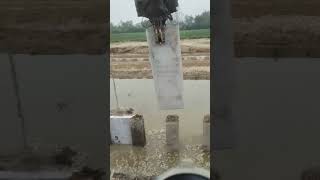 River embankment cofferdam cement board installation process [upl. by Polinski]