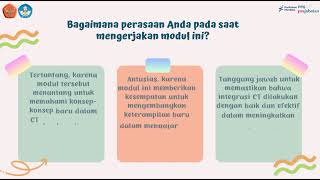 Computational ThinkingTopik 5 Aksi NyataIntegrasi CT dalam Mata Pelajaran [upl. by Idaf]