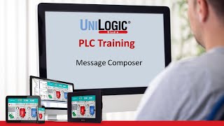 PLC Training Message ComposerUniLogic for UniStream by Unitronics [upl. by Melicent]