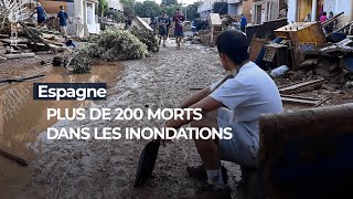 Plus de 200 morts dans les inondations en Espagne  RTBF Info [upl. by Assisi]