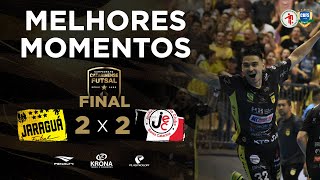 Melhores Momentos  FINAL  Jaraguá Futsal 2 X 2 JECKrona  Série Ouro 2023 [upl. by Eenat]