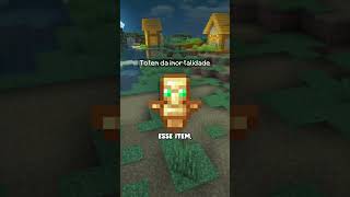 SEGREDO do TOTEM da IMORTALIDADE no MINECRAFT minecraft shorts [upl. by Ymmot]