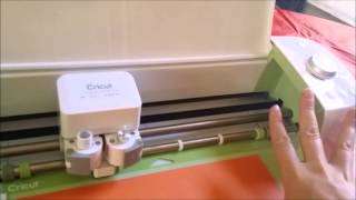 Cricut Explore StepbyStep Step 1 Linking cartridges and Cutting your first image [upl. by Nonnahsed]