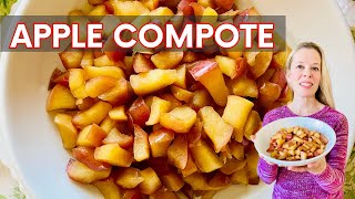 Apple Compote Recipe  Just 2 ingredients [upl. by Elbring]