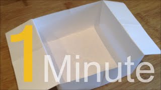 How To Make a Box Out of A4 Paper In One Minute [upl. by Kimber]