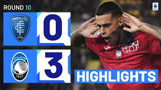 EMPOLIATALANTA 03  HIGHLIGHTS  Scamacca scores twice for La Dea  Serie A 202324 [upl. by Herrah]