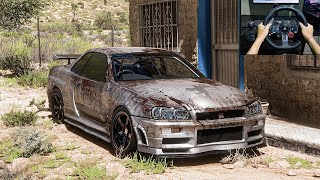 Rebuilding Nissan Skyline GTR R34 Forza Horizon 5 Logitech G29 Stering Wheel Gameplay [upl. by Kahler]