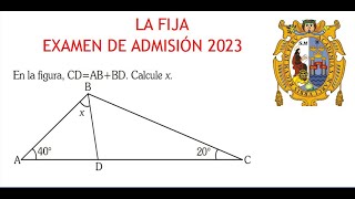 PLANTEO DE ECUACIONESPREGUNTA RESUELTA  EXAMEN DE ADMISION SAN MARCOS UNIVERSIDAD [upl. by Casady]