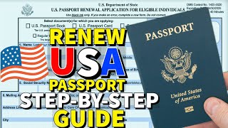 How To Renew US Passport 2024 🇺🇸♻️ [upl. by Nednerb]