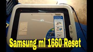 samsung ml 1660 Reset [upl. by Saber]