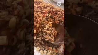 Famous Egyptian koshari 😋  الكشري المصري اللذيذ [upl. by Llorre]