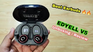 Edyell V5 true wireless earbuds  Best earbuds under 2000  Edyell v5 earbuds [upl. by Marigolda]