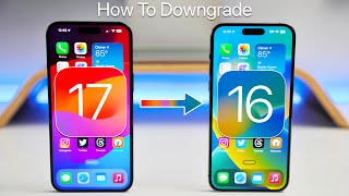 How To Downgrade iOS 17 to iOS 16 Without Losing Data [upl. by Holofernes807]