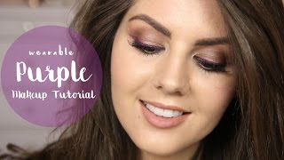 Wearable Purple Eyeliner  Makeup Tutorial [upl. by Lletnohs816]