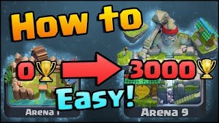 Clash Royale  How to get to Arena 9 Legendary Arena  Best F2P Tips Strategy and Decks [upl. by Gnohc]