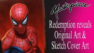 2022 Marvel Masterpieces Redemption Reveal  Sketch Cover amp Original Art [upl. by Adnawat]