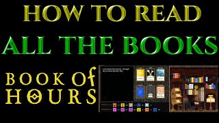 HOW TO READ ALL BOOKS Corrupted Book Of Hours Tips Guide [upl. by Sokairyk]