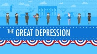 The Great Depression Crash Course US History 33 [upl. by Ajnotal]