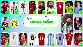 Devines la CHANSON EMOJI MAILLOT du footballeur  Messi Ronaldo Mbappe Haaland  Football Quiz 2024 [upl. by Oinafipe489]