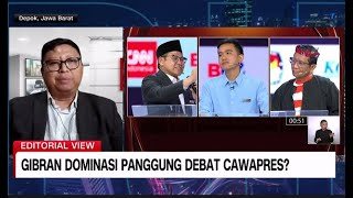 Gibran Mampu Jawab Underestimate Publik pada Debat Perdana Cawapres  Editorial View [upl. by Bernt]