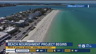 PassAGrille Beach nourishment starts [upl. by Chrisy]