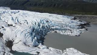 Discovering Matanuska Glacier from Above A Stunning Aerial Tour of Alaskas Melting Marvel [upl. by Tubb]