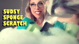 ASMR  Fast Soapy Scour Sponge Scratching  Slightly Destructive  No Talking [upl. by Clothilde]