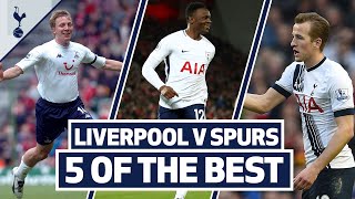 SPURS BEST STRIKES AT ANFIELD  Ft Wanyama Kane Edman van der Vaart amp Keane  5 OF THE BEST [upl. by Odlonra]