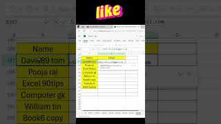 Create Unlimited Email With Excel Trick💥 Save Time  viralshorts shorts excel ytshorts wfm [upl. by Bloom692]