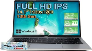 Fusion5 13th Gen 141quot Full HD Windows 11 Laptop 512GB M2 Review [upl. by Rhu]