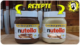 Weißes Nutella selber machen REZEPT amp normales auch 🤤  Pommes Män [upl. by Etterb]