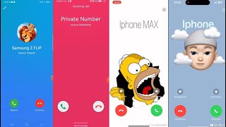 Incoming Call Screen Recording iPhone vs Samsung  Fake Calls On Telegram  LG  Z Flip5 iPhone Max [upl. by Dalston]