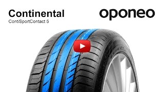 Tyre Continental ContiSportContact 5 ● Summer Tyres ● Oponeo™ [upl. by Aile]