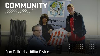 Dan Ballard Visits Fightback Charity  Community Organisation Of The Month [upl. by Harwilll]