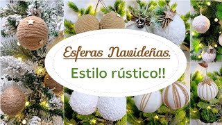 ADORNOS NAVIDEÑOS para el Árbol 2022  Fáciles estilo natural [upl. by Nottage]