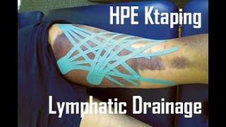 Lymphatic drainage using kinesio Taping Swelling Reduction technique  HPE Functional Ktaping [upl. by Alage]