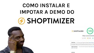 Tutorial de como instalar o Tema Shoptimizer WordPress e importar sua Demo Template [upl. by Quackenbush]