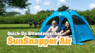 XXL QuickUp Strandmuschel SunSnapper Air von outdoorer [upl. by North]