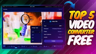 Top 5 Best Video Converter For Windows  Free Video Converter Software 2023 [upl. by Hakon]