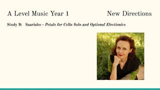 Study 9 Saariaho  Petals for Cello Solo and Optional Electionics [upl. by Noella644]