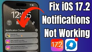 Fix iPhone Notifications Not Working After iOS 172 Update [upl. by Aowda]