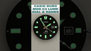 Casio Duro Watch MDV106 Mod Dial C3 Lume dial shorts shortvideo viral casio modwatch [upl. by Icrad]