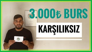 3000₺ KARŞILIKSIZ BURS TÜRKMEN BİLİM VE SANAT VAKFI BURSU GERİ ÖDEMESİZ BURSUBURS VEREN KURUMLAR [upl. by Ahtelra]