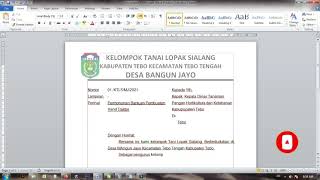 CONTOH SURAT PERMOHONAN BANTUAN ALAT [upl. by Hgielac68]